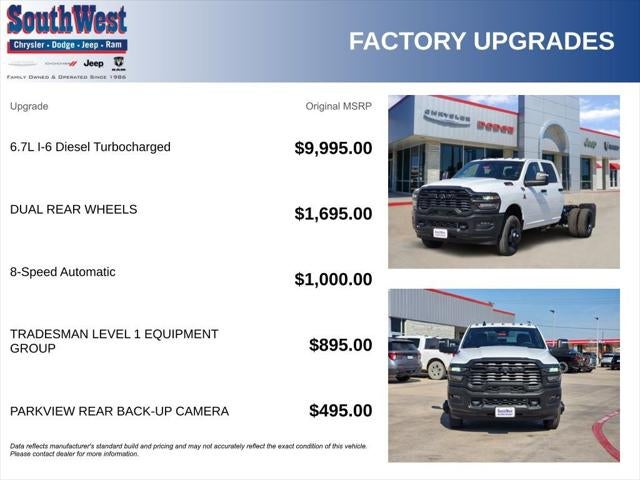 2026 RAM Ram 3500 Chassis Cab RAM 3500 TRADESMAN CREW CAB CHASSIS 4X4 60' CA