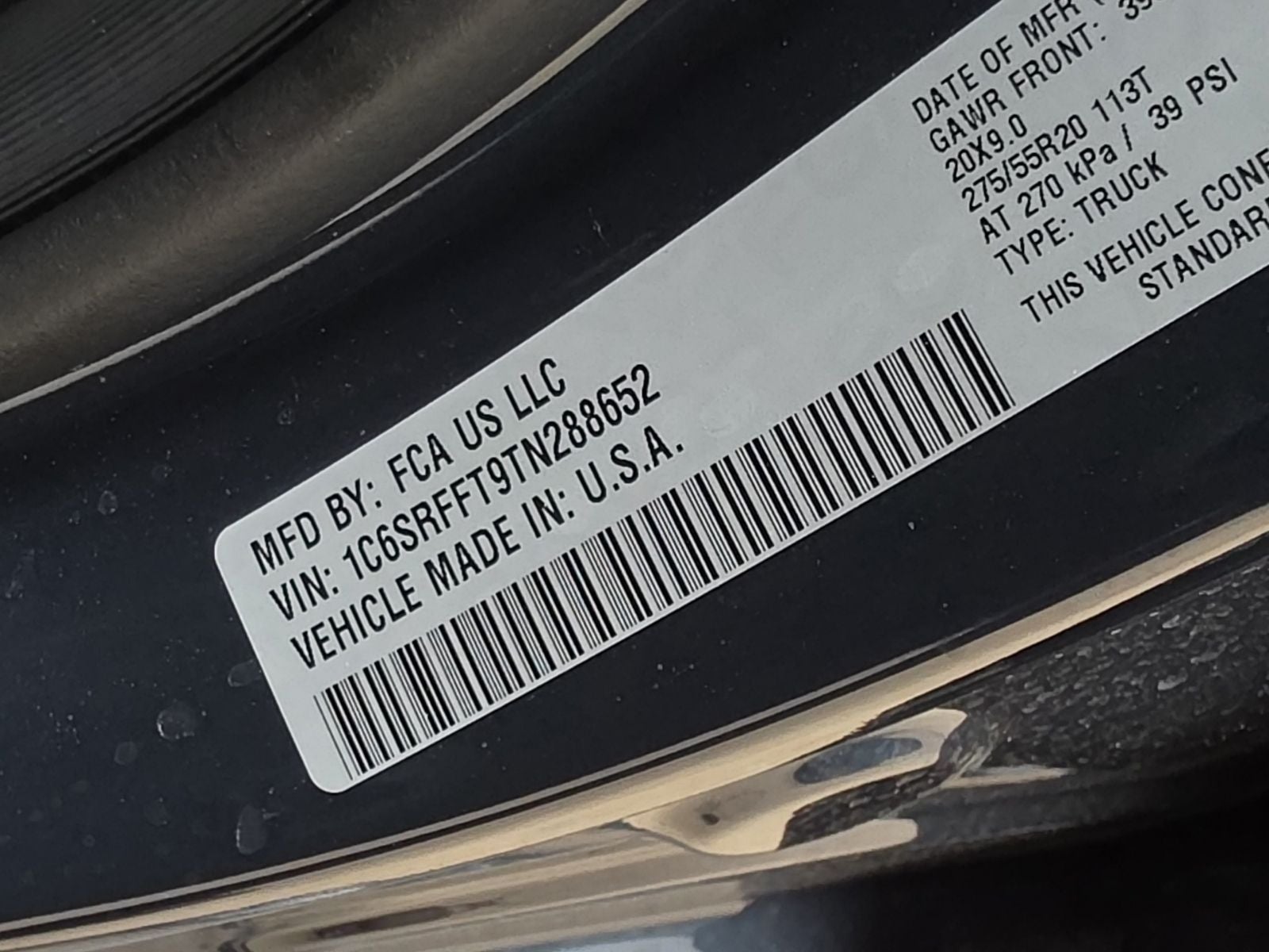 2026 RAM Ram 1500 RAM 1500 BIG HORN CREW CAB 4X4 5'7' BOX