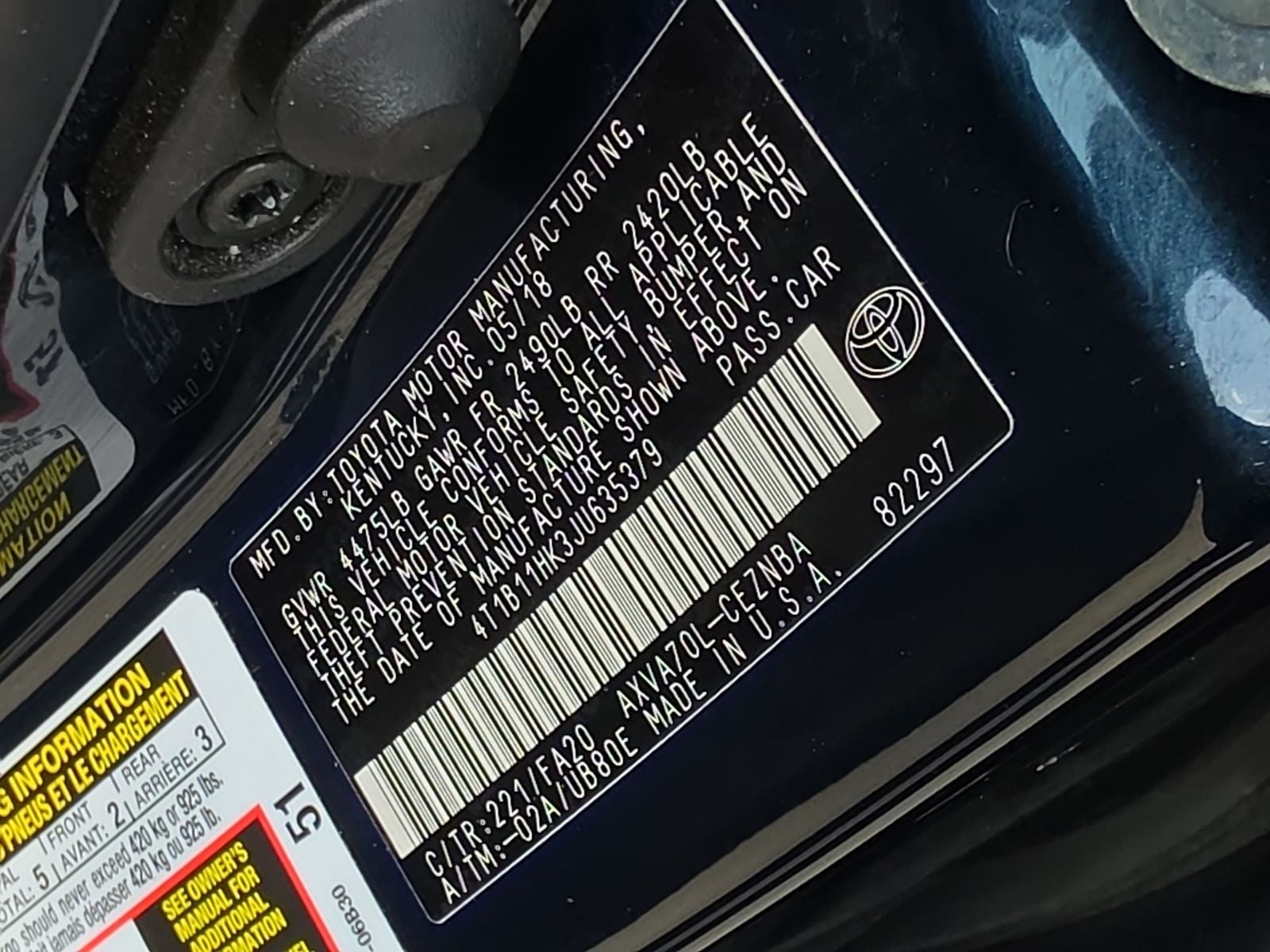 2018 Toyota Camry L