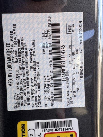 2026 Ford Mustang EcoBoost