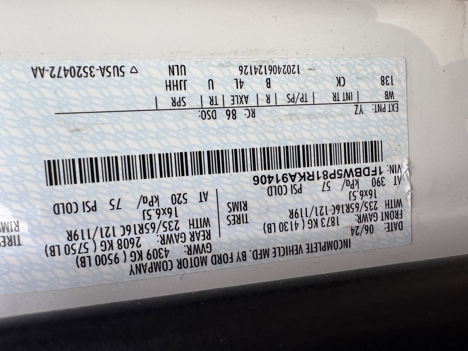 2024 Ford Transit-350 Base Fleet