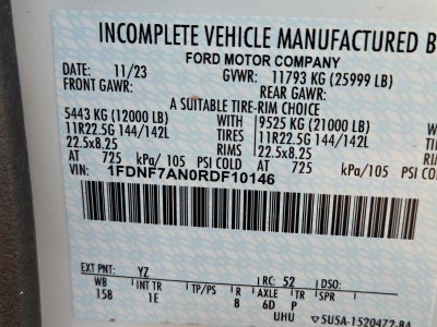 2024 Ford F-750SD Base Fleet