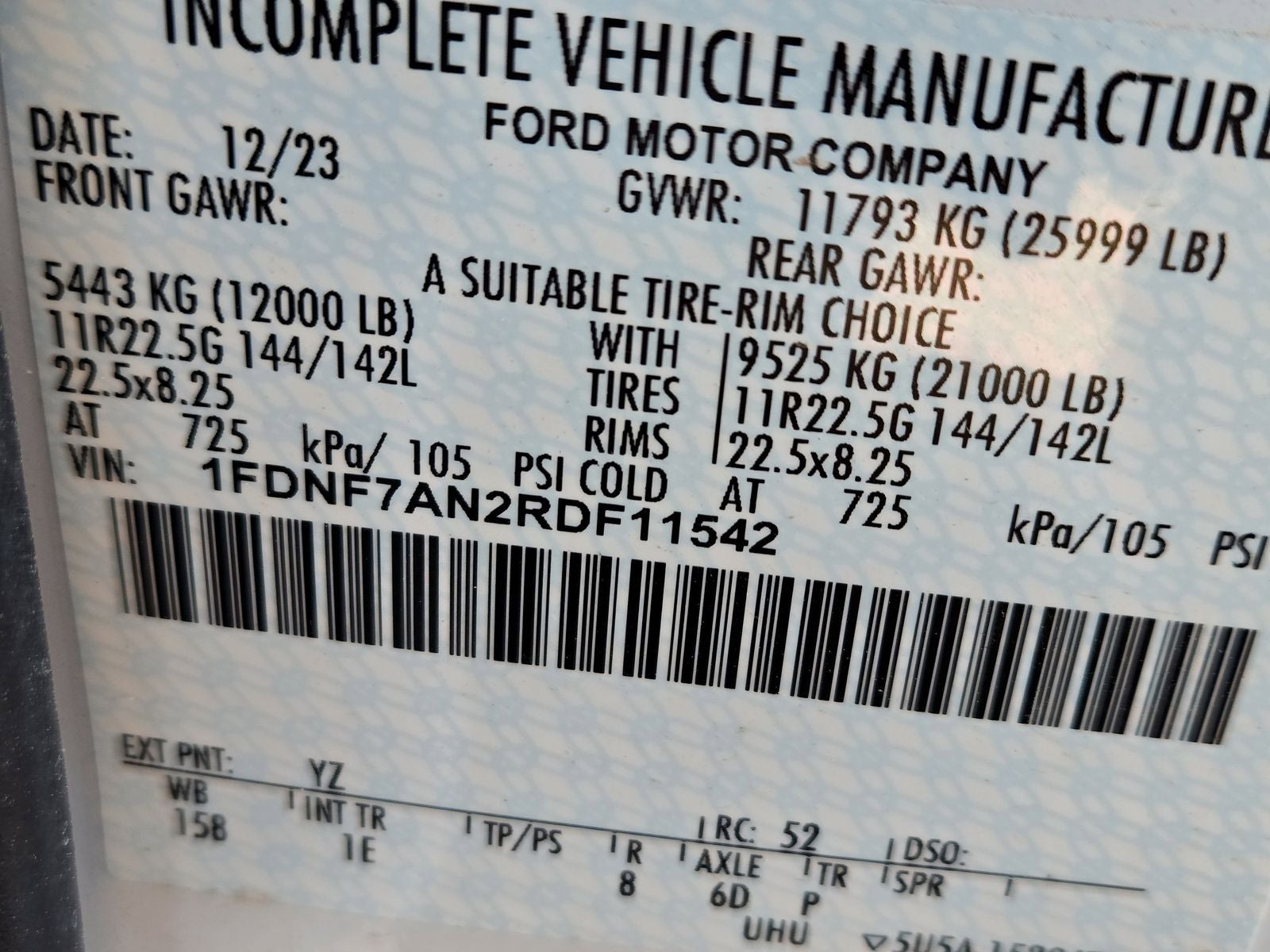 2024 Ford F-750SD Base Fleet