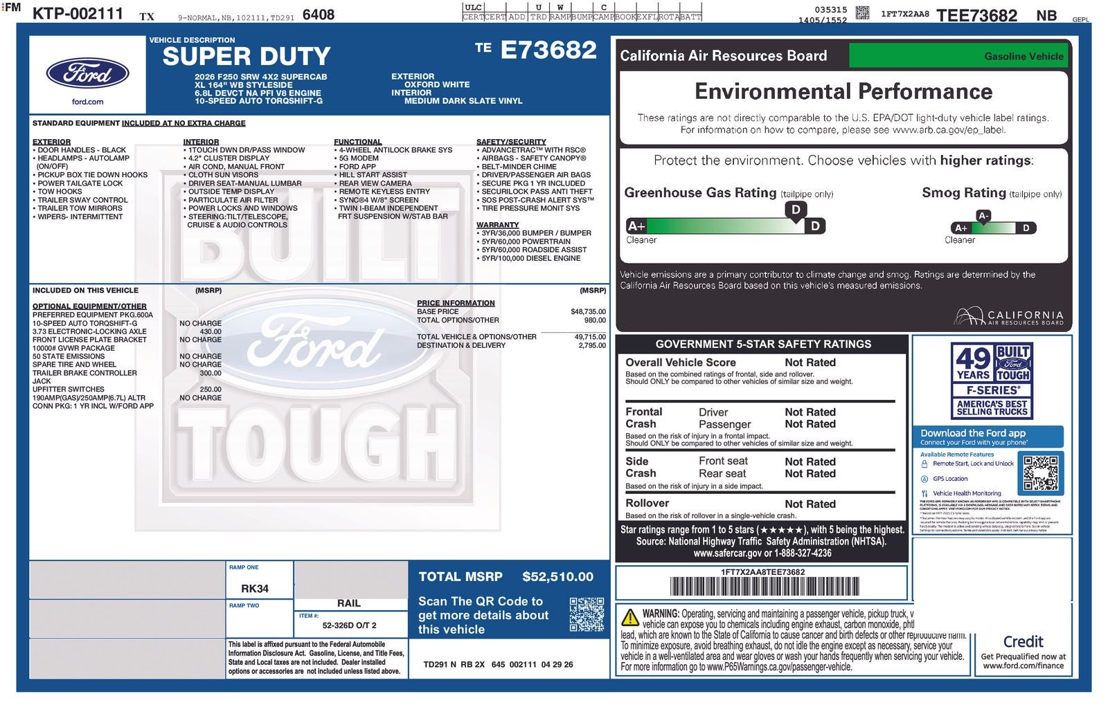 2026 Ford F-250SD F-250® XL