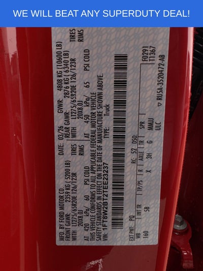 2026 Ford F-250SD F-250® Lariat®