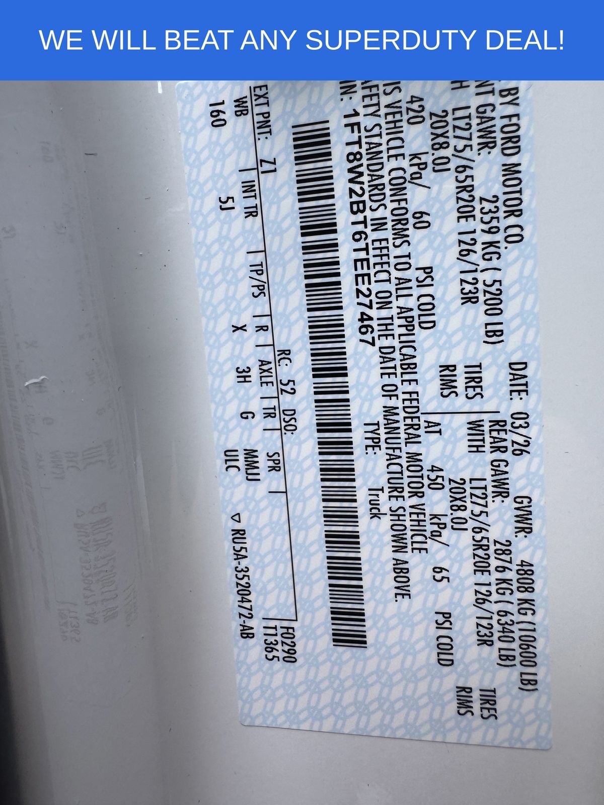 2026 Ford F-250SD F-250® Lariat®