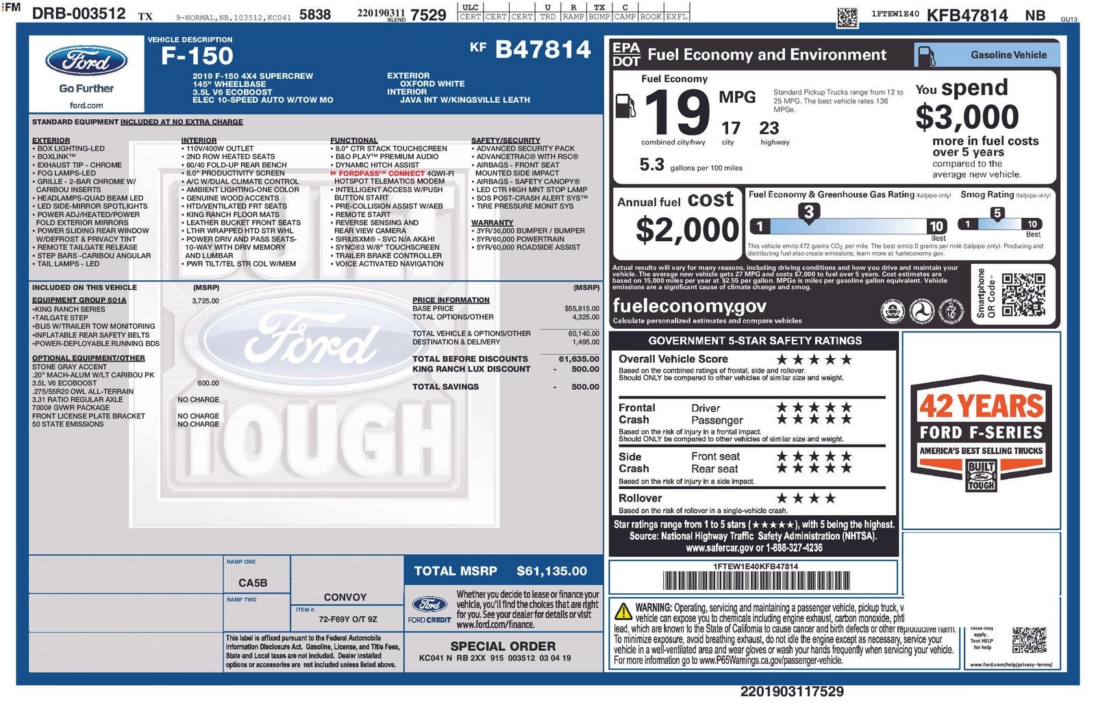 2019 Ford F-150 King Ranch®