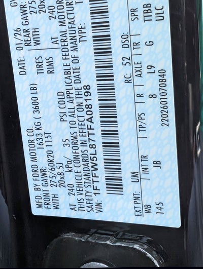 2026 Ford F-150 Lariat