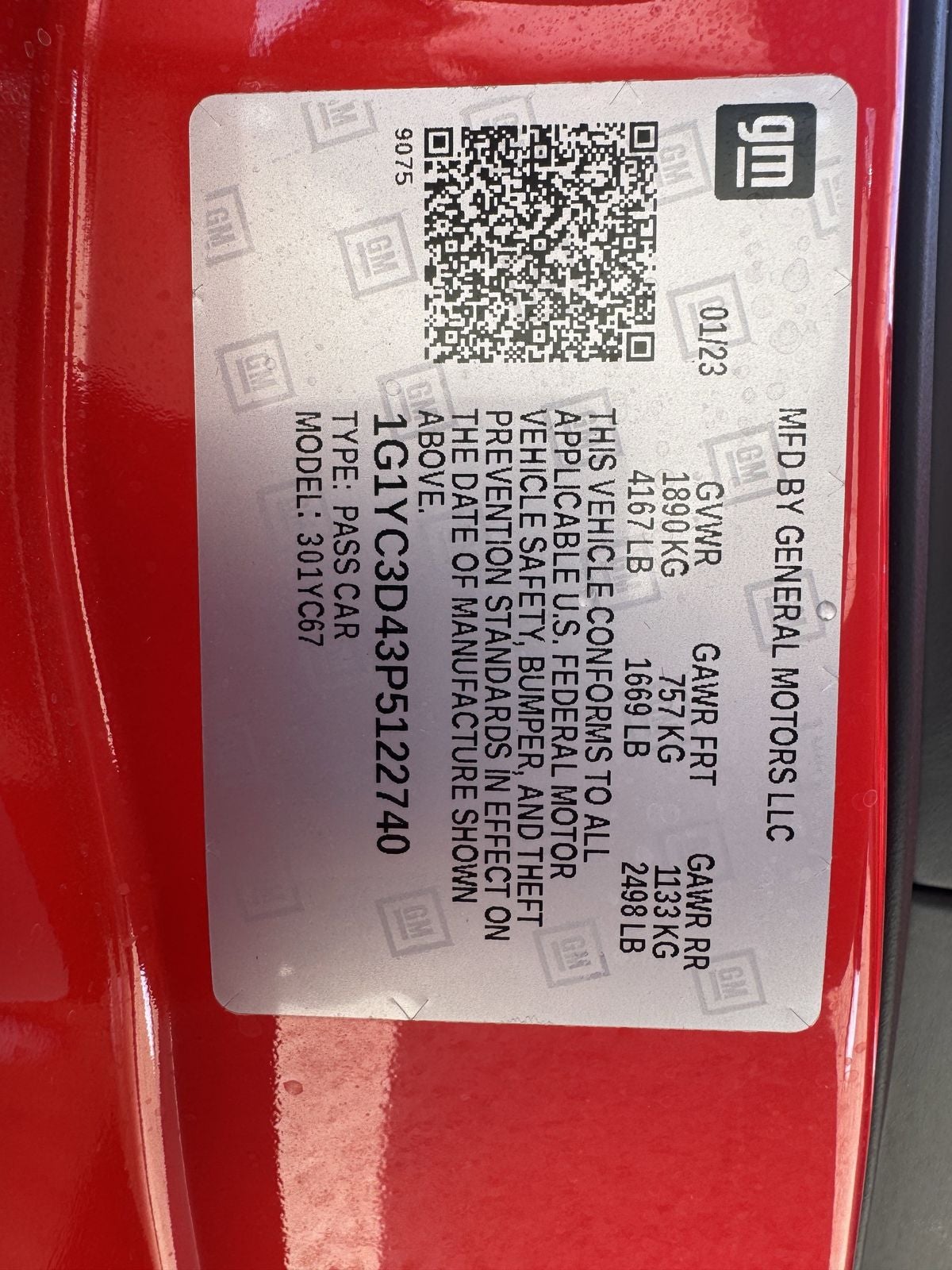 2023 Chevrolet Corvette Stingray 3LT