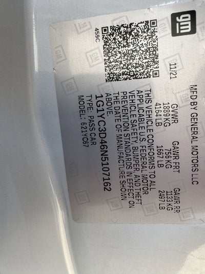 2022 Chevrolet Corvette Stingray 3LT