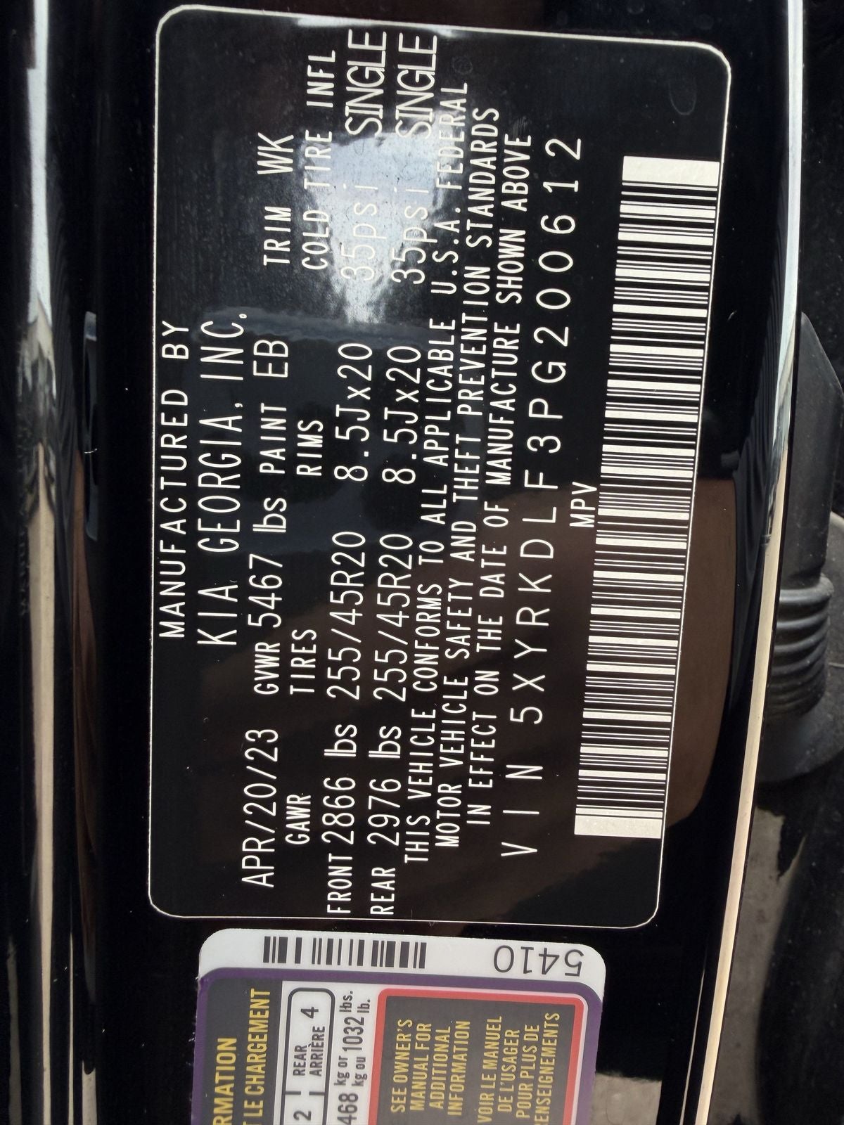 2023 Kia Sorento SX