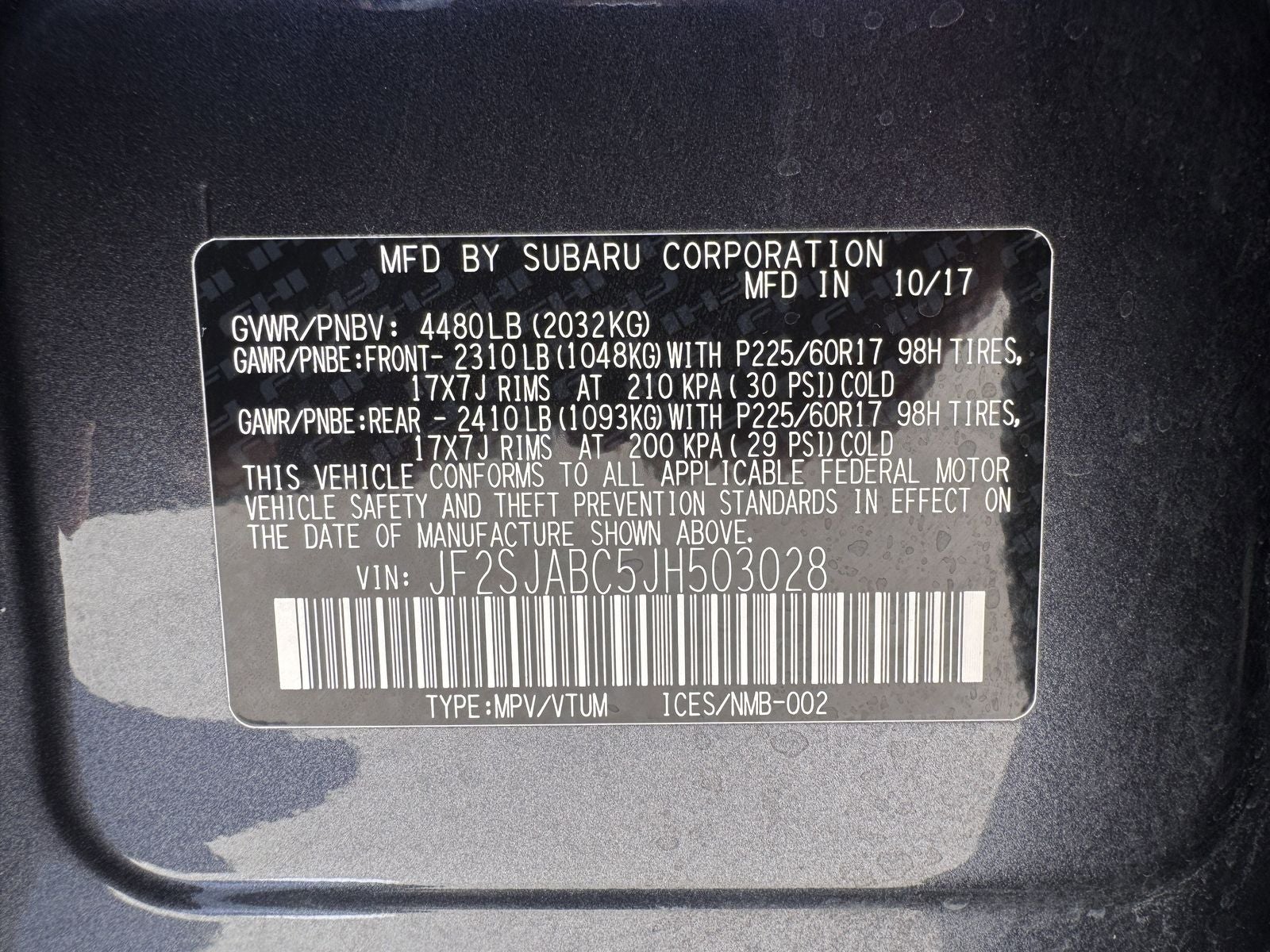 2018 Subaru Forester 2.5i