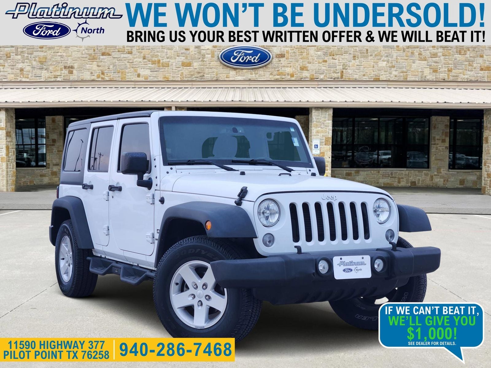 2018 Jeep Wrangler JK Unlimited Sport