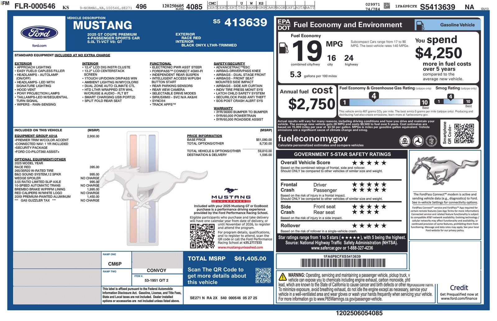 2025 Ford Mustang GT Premium