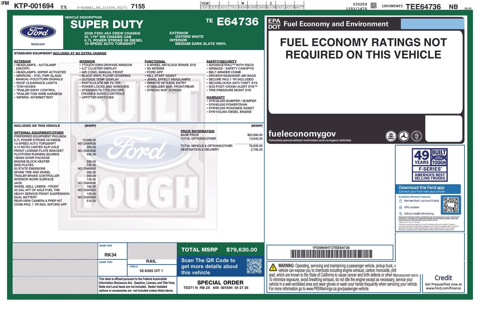 2026 Ford F-550SD XL DRW