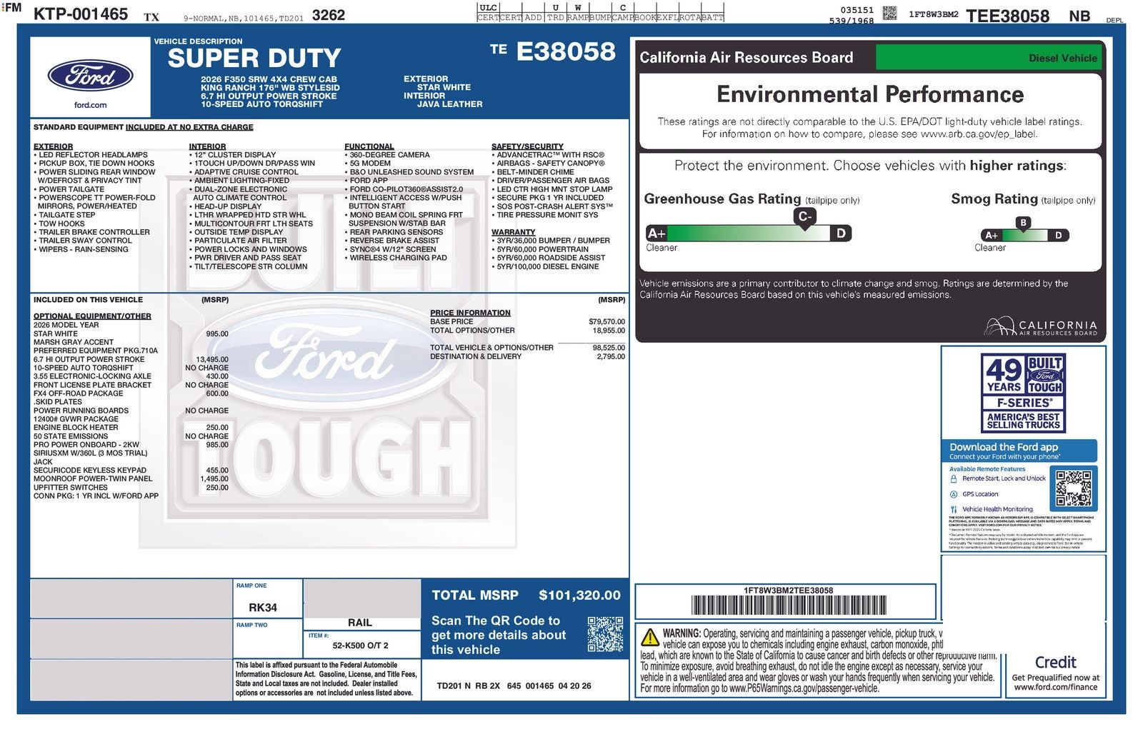 2026 Ford F-350SD King Ranch