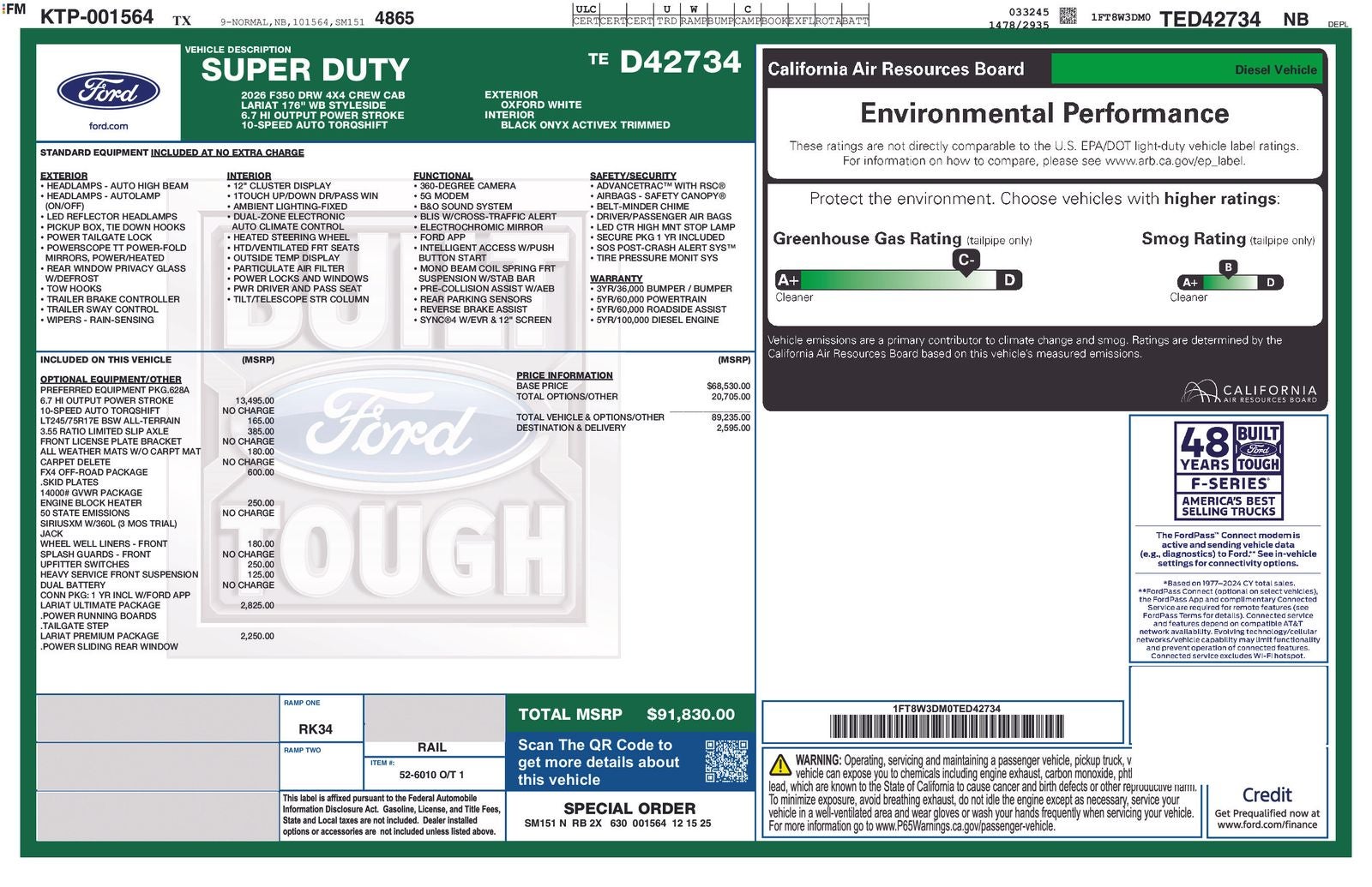 2026 Ford F-350SD Lariat DRW