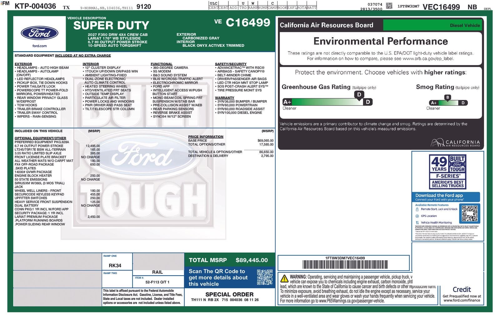 2027 Ford F-350SD Lariat DRW