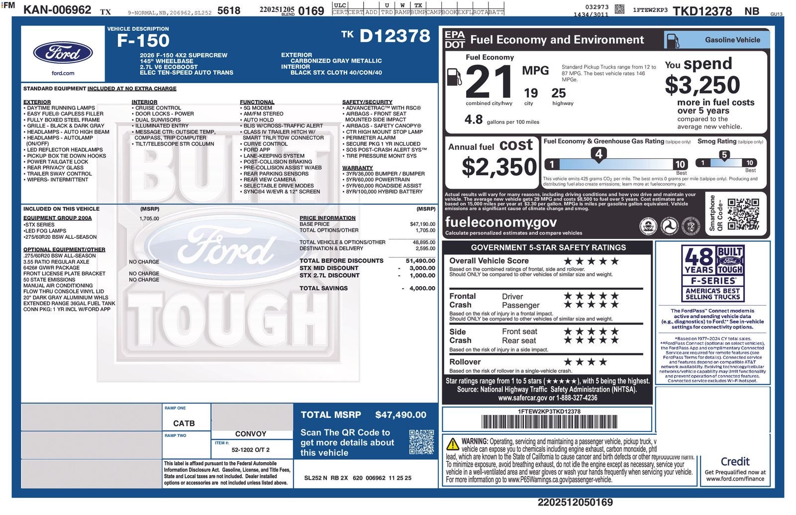 2026 Ford F-150 STX