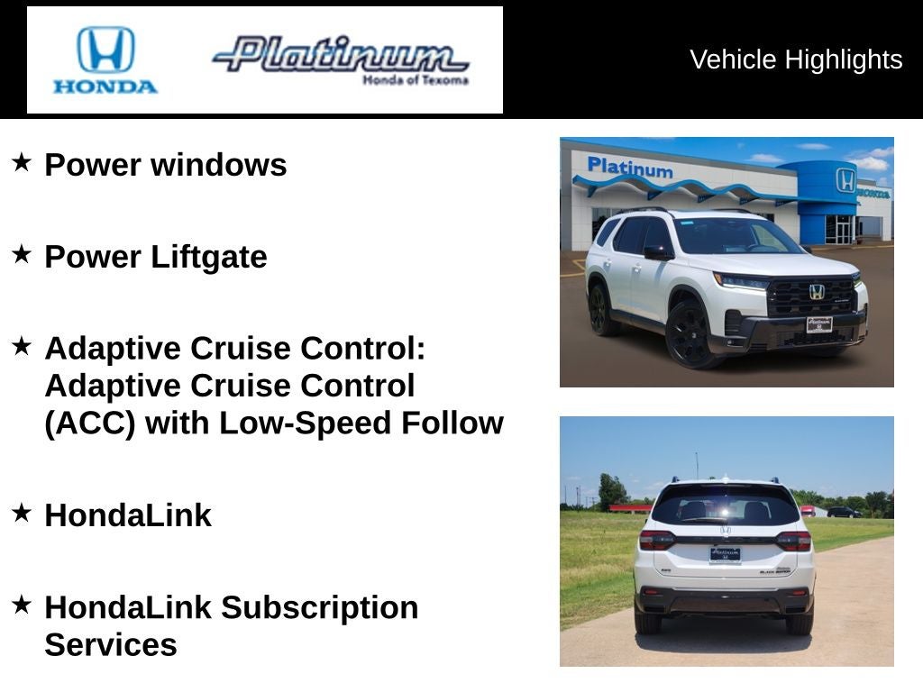 2026 Honda Pilot Black Edition