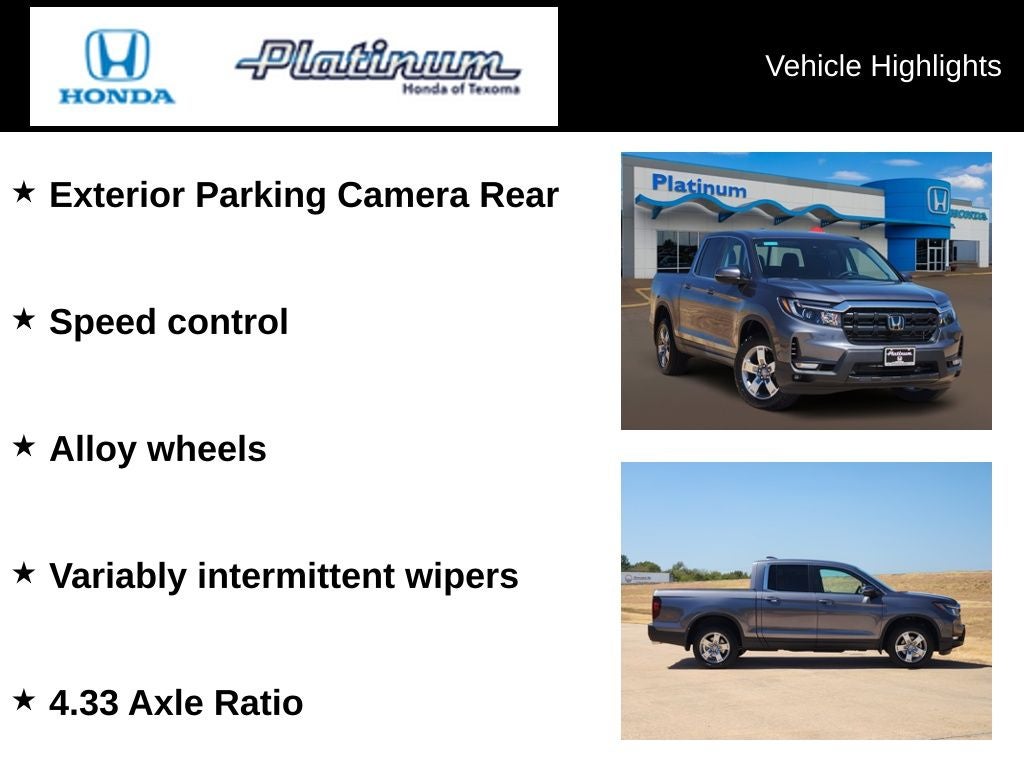2026 Honda Ridgeline RTL