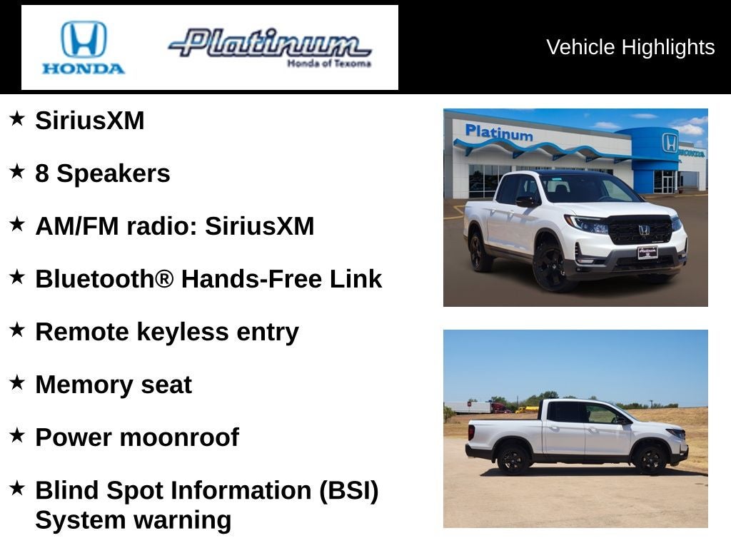 2026 Honda Ridgeline Black Edition