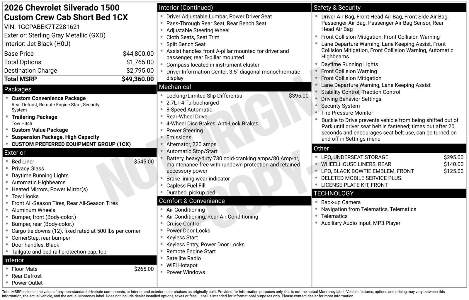 2026 Chevrolet Silverado 1500 Custom