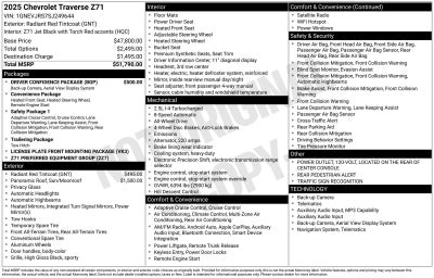 2025 Chevrolet Traverse Z71