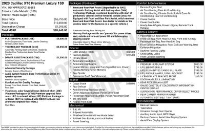 2023 Cadillac XT6 Premium Luxury