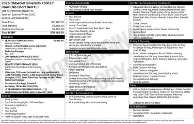 2026 Chevrolet Silverado 1500 LT