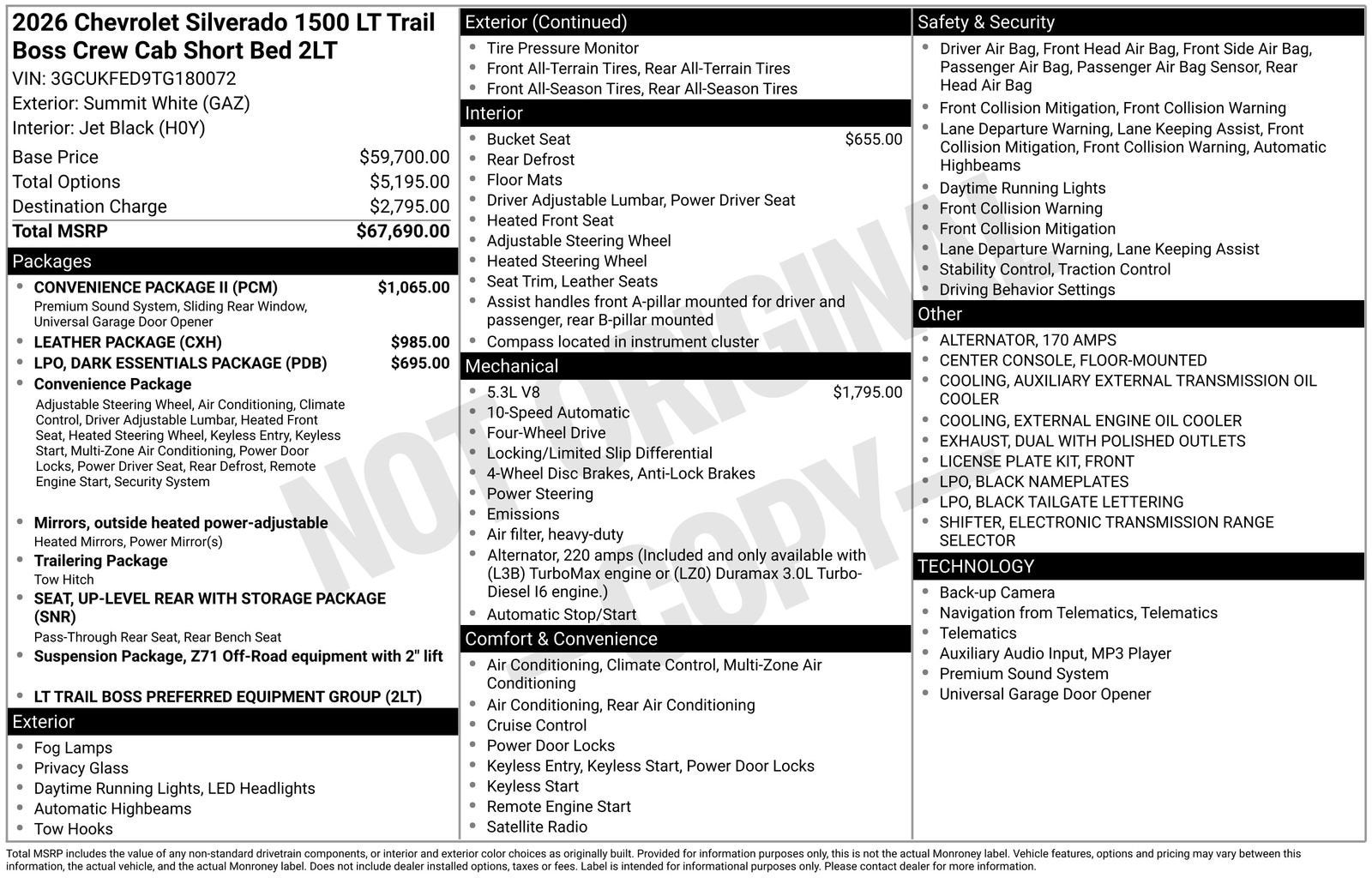 2026 Chevrolet Silverado 1500 LT Trail Boss