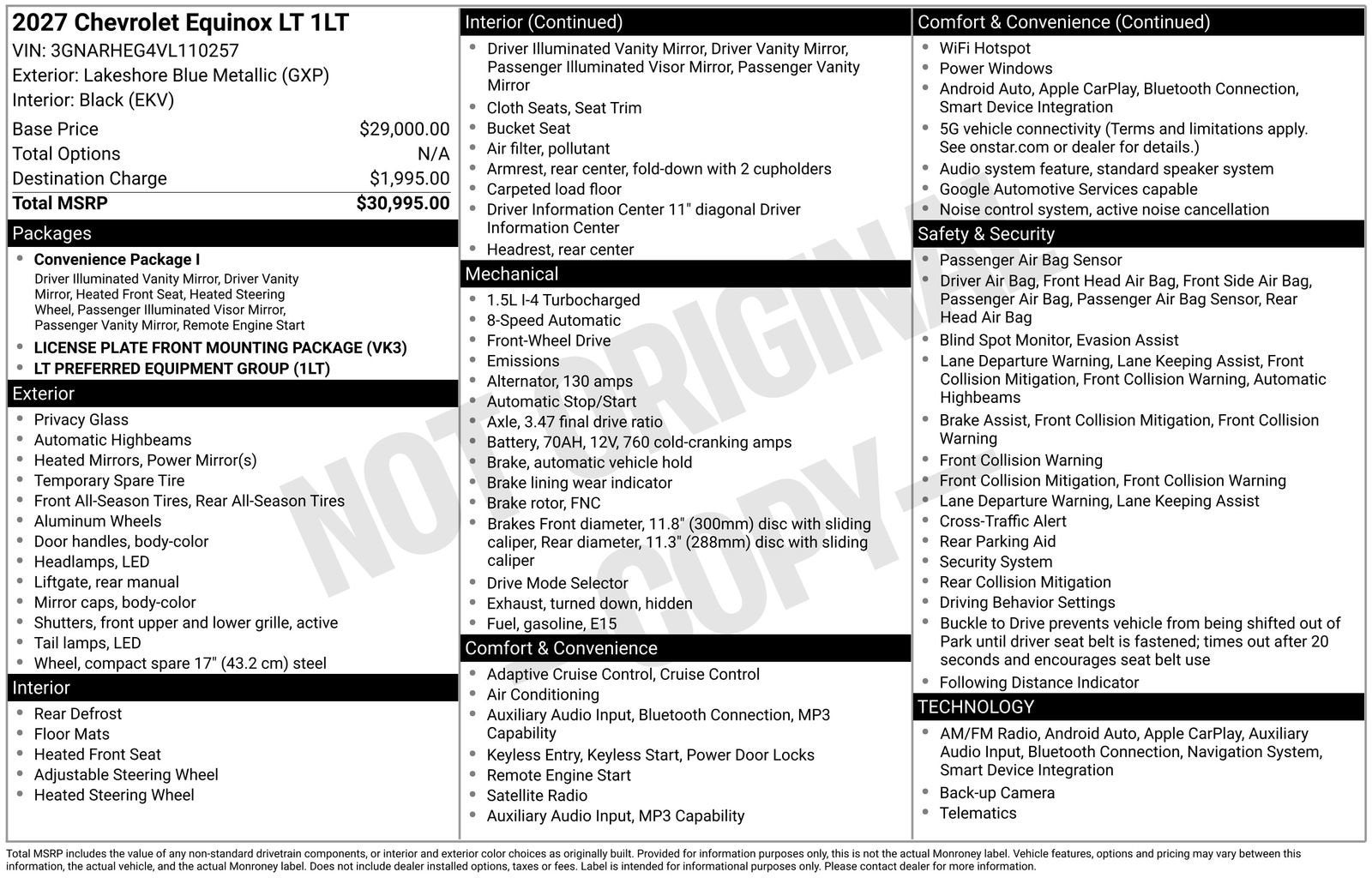 2027 Chevrolet Equinox LT