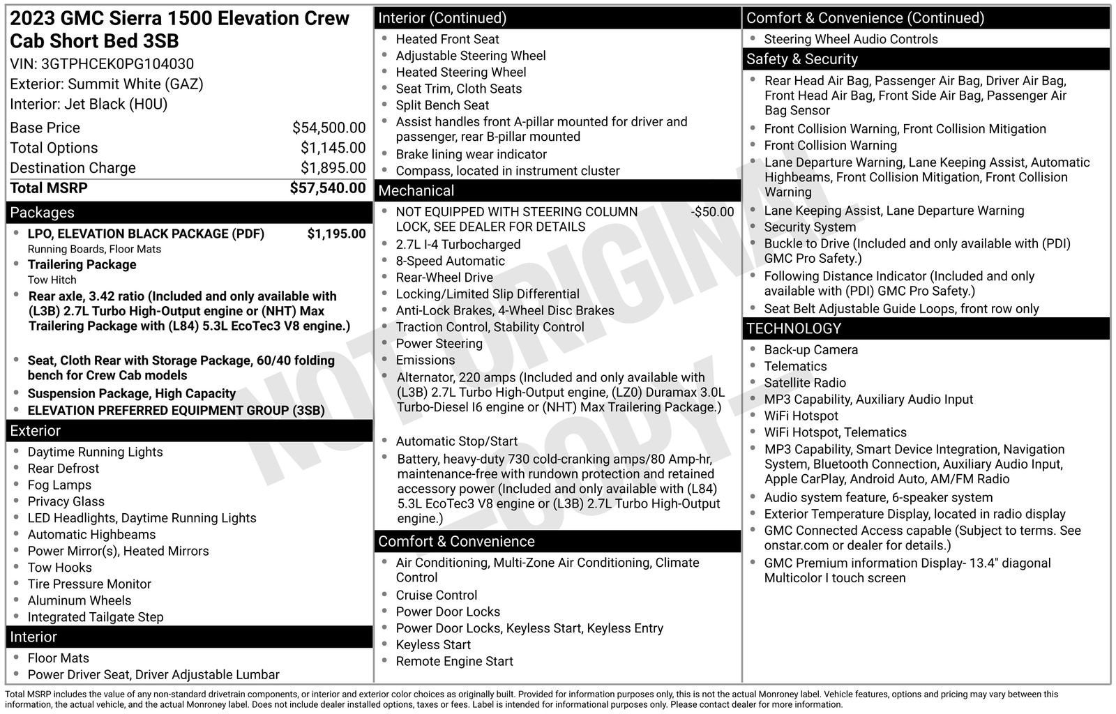 2023 GMC Sierra 1500 Elevation