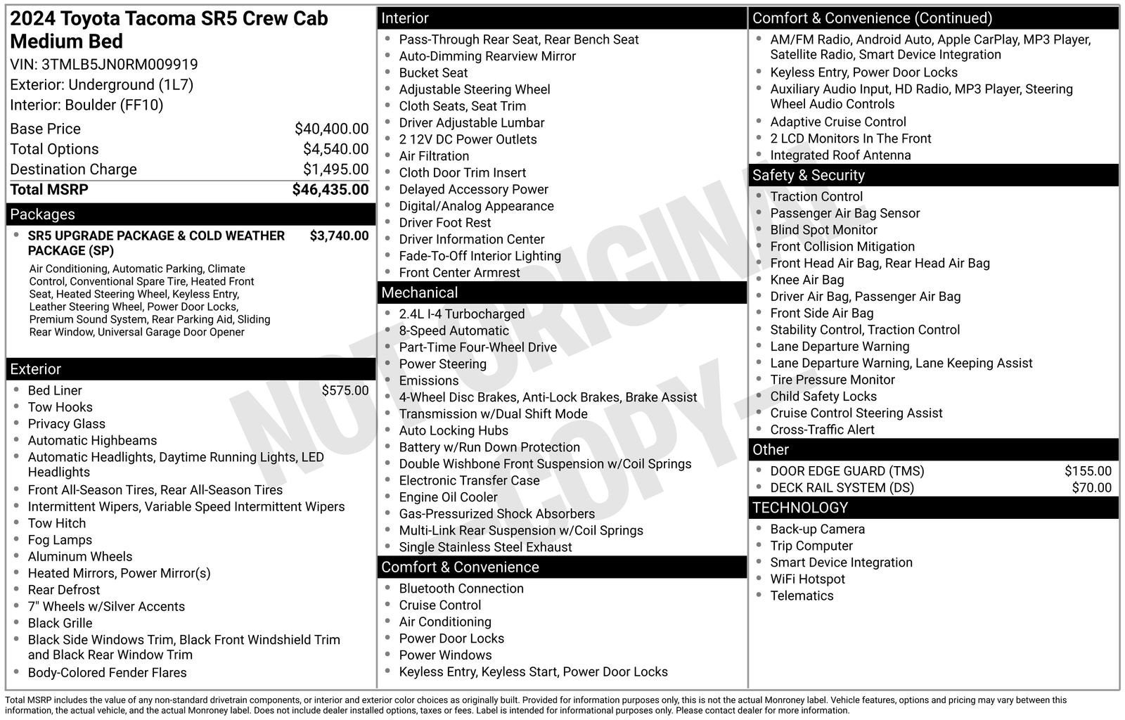 2024 Toyota Tacoma SR5