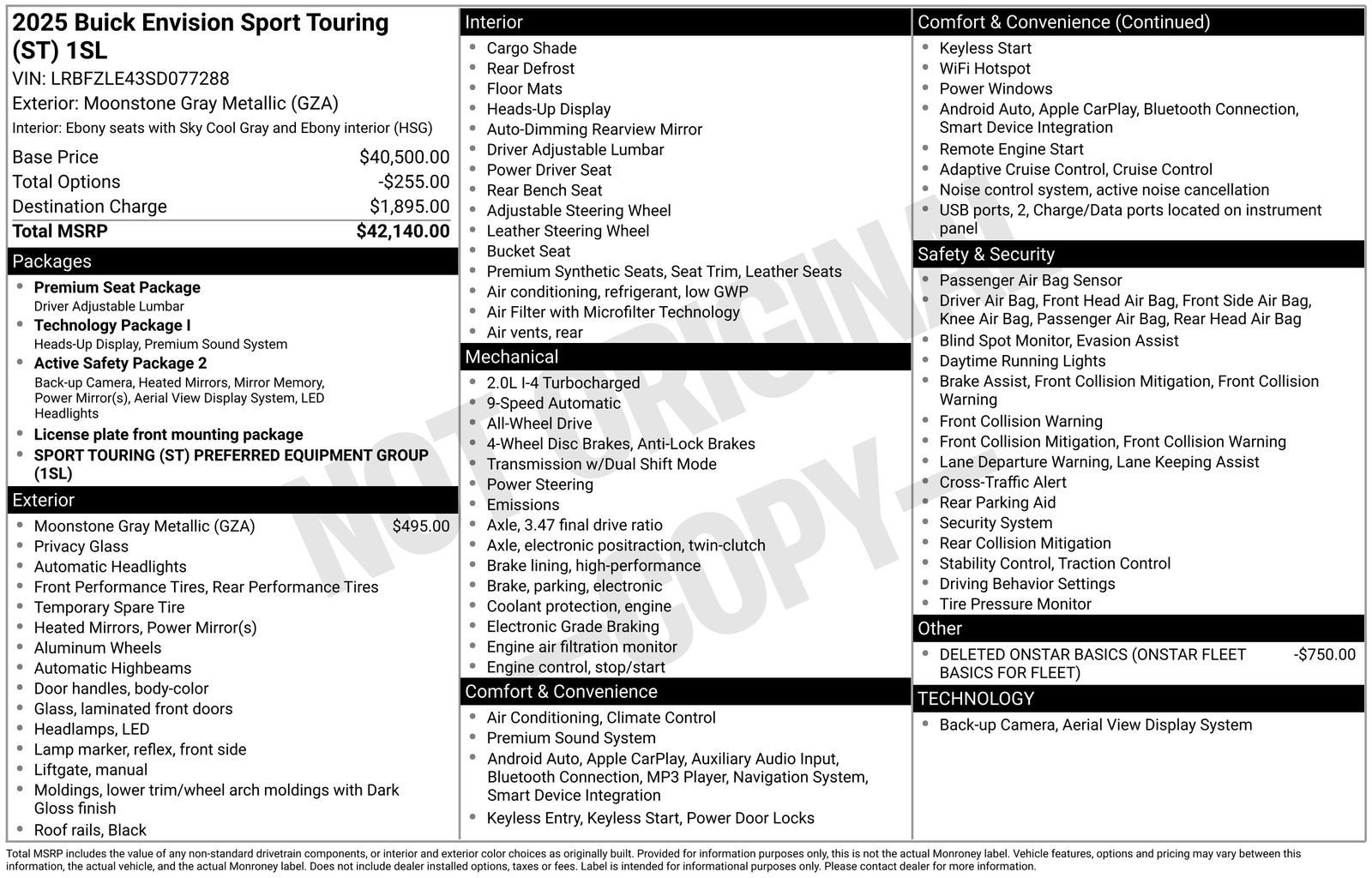 2025 Buick Envision Sport Touring