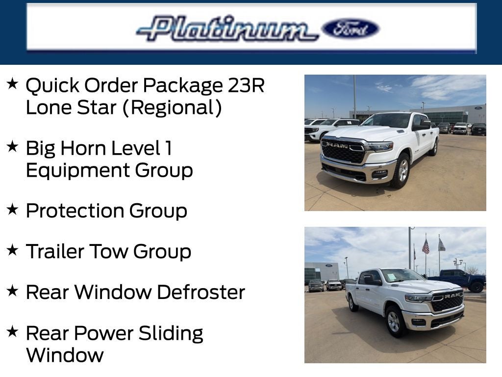 2025 RAM 1500 Big Horn/Lone Star