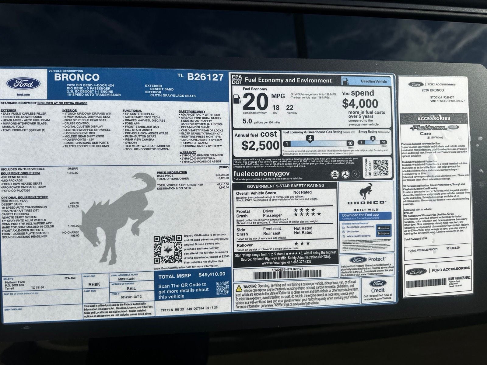 2026 Ford Bronco Big Bend