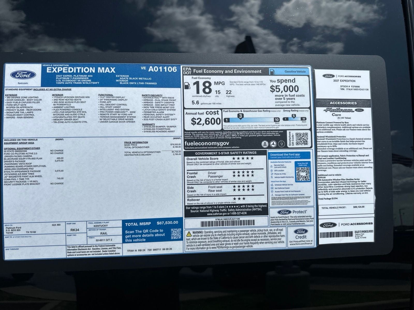 2027 Ford Expedition Max Platinum