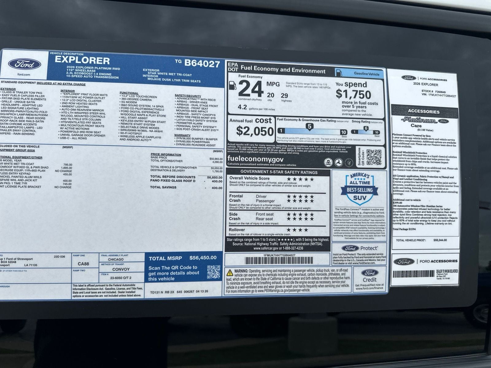 2026 Ford Explorer Platinum