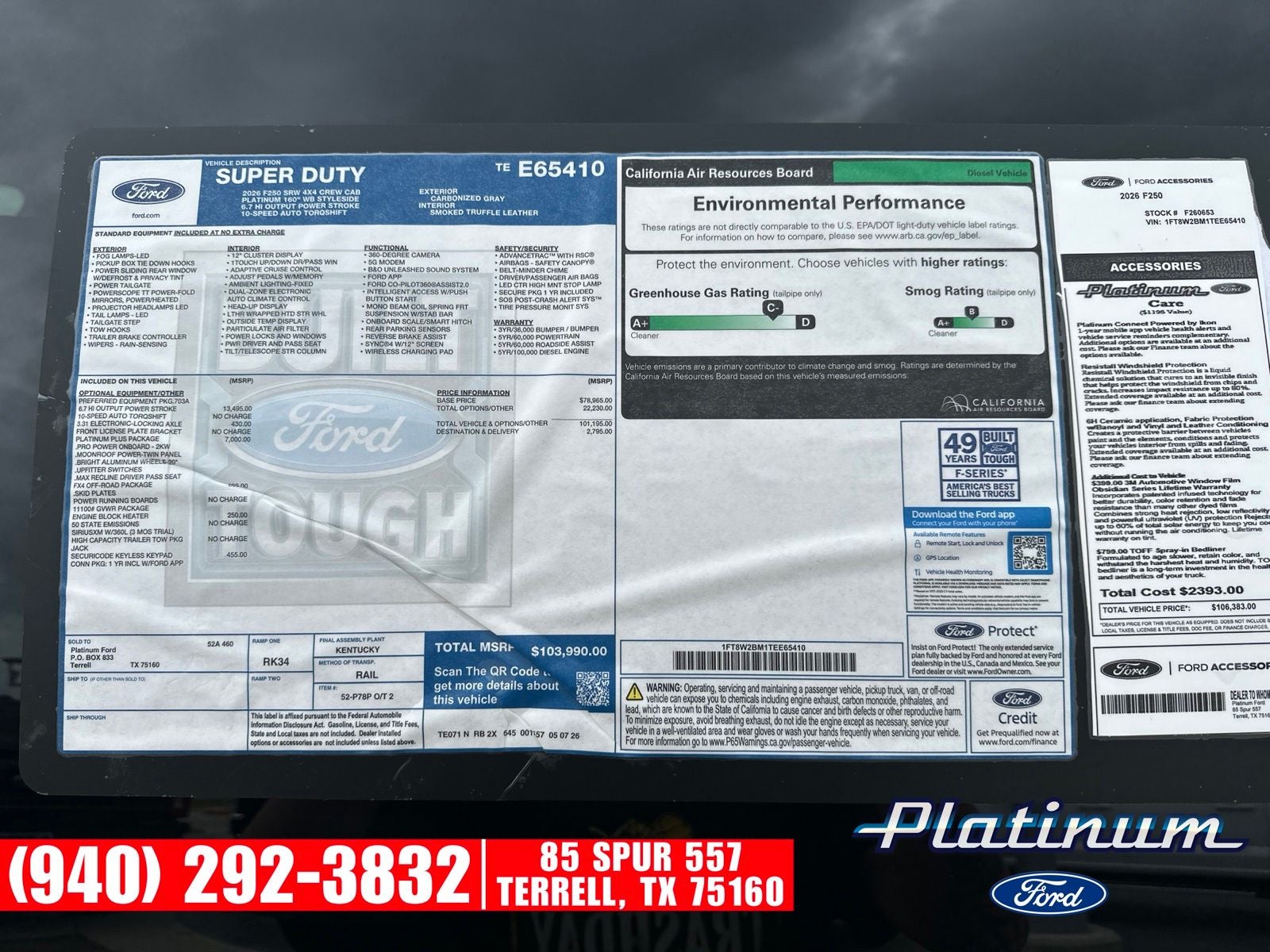 2026 Ford F-250SD Platinum