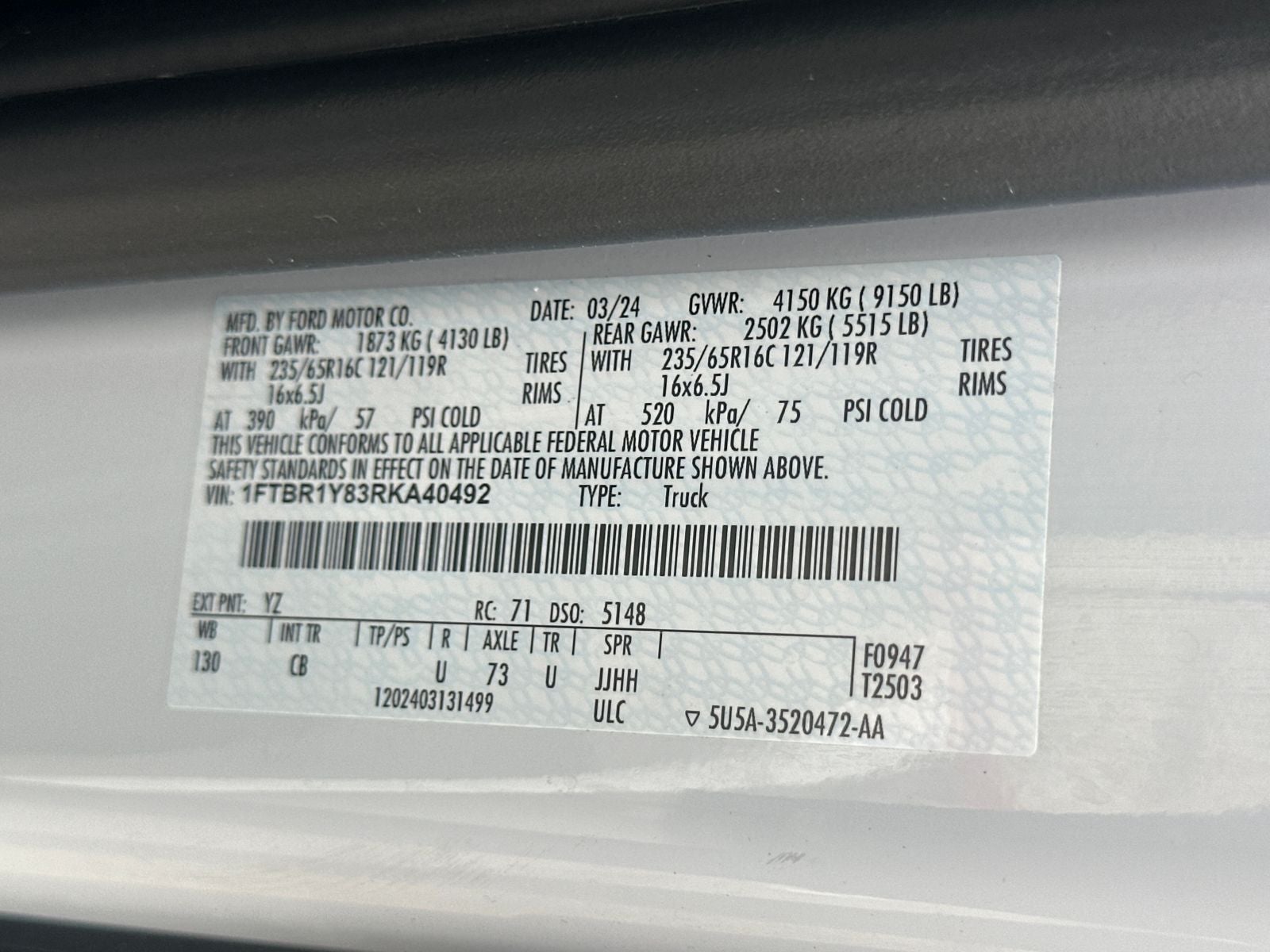 2024 Ford Transit-250 Base