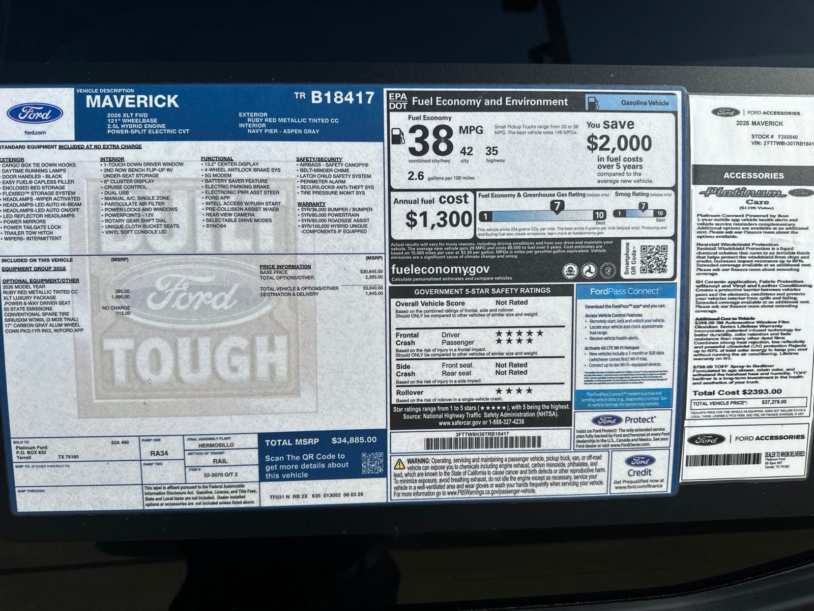 2026 Ford Maverick XLT